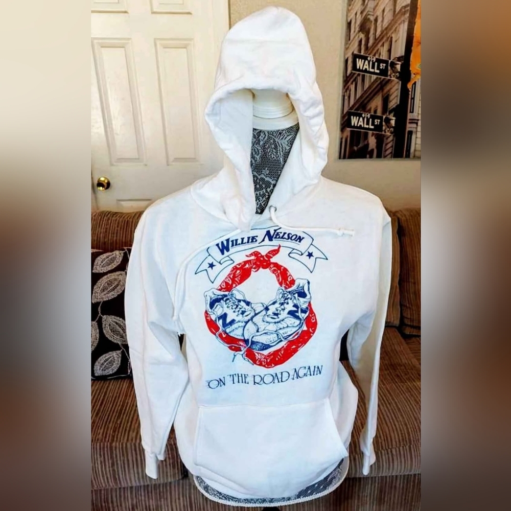 Vintage Holy Grail Willie Nelson New Balance Collab Hoodie " On The Road Again"